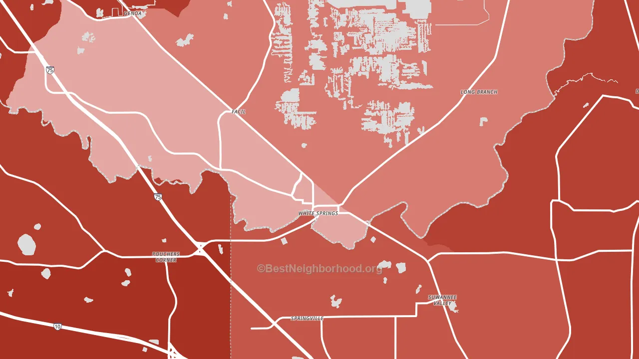 32096, FL block-group political-lean map