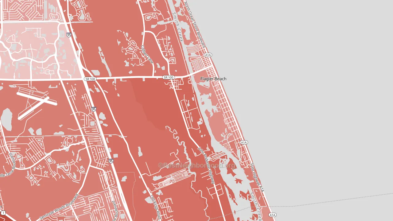 32136, FL block-group political-lean map