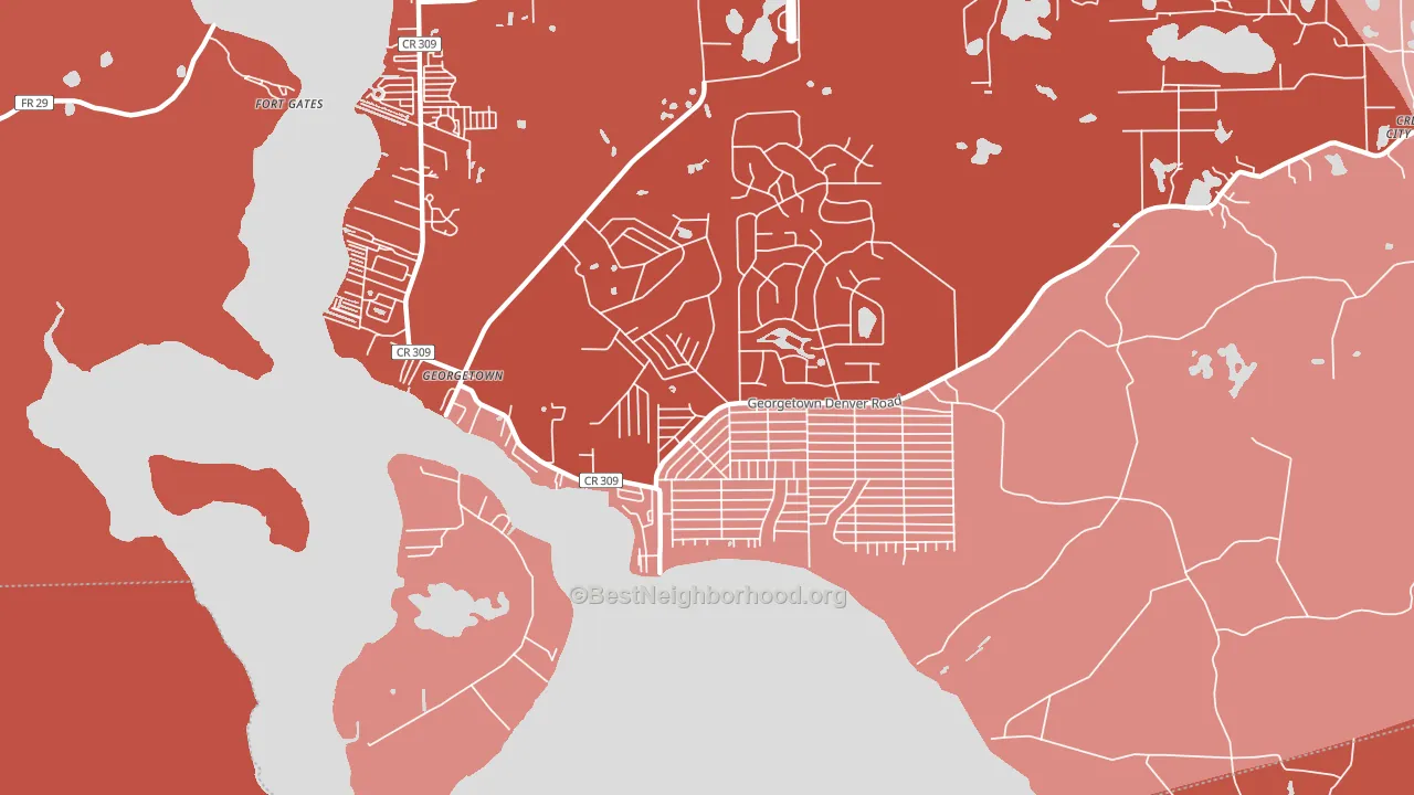 32139, FL block-group political-lean map