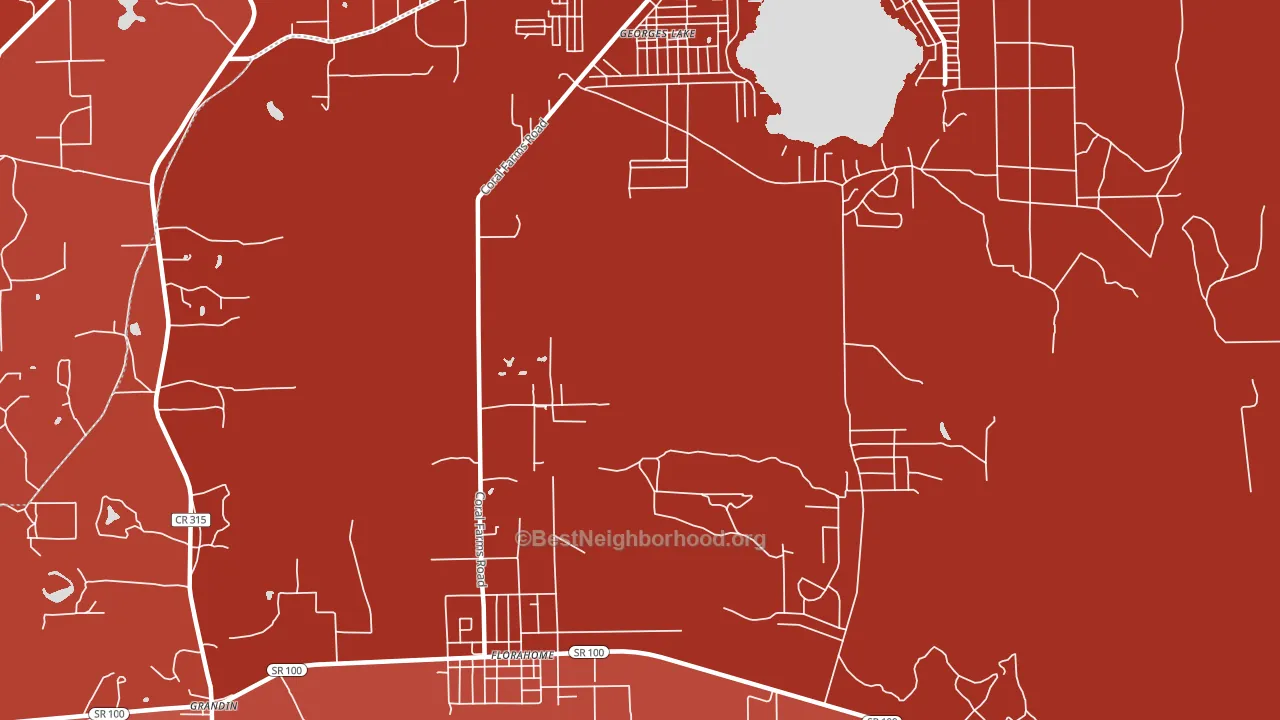 32140, FL block-group political-lean map