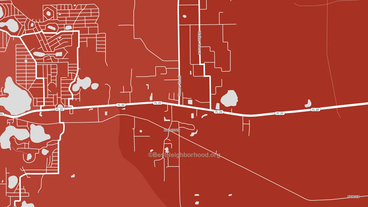 32147, FL block-group political-lean map
