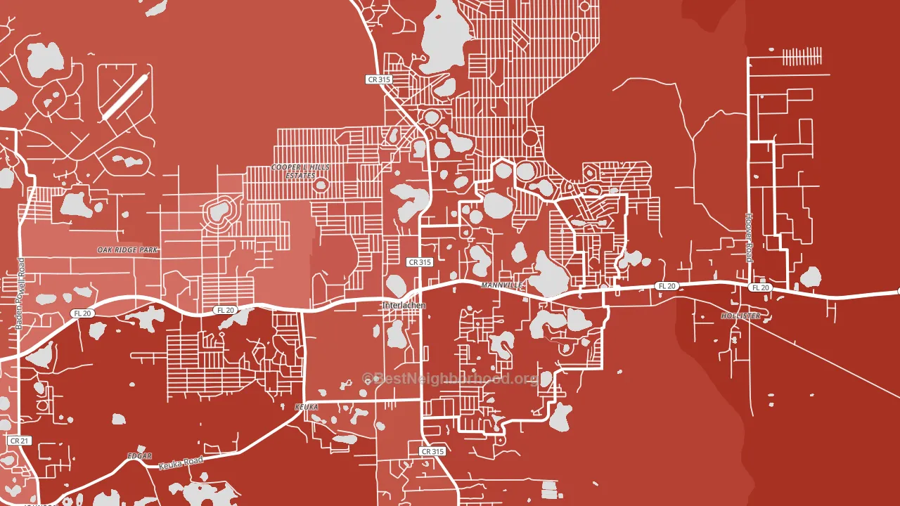 32148, FL block-group political-lean map