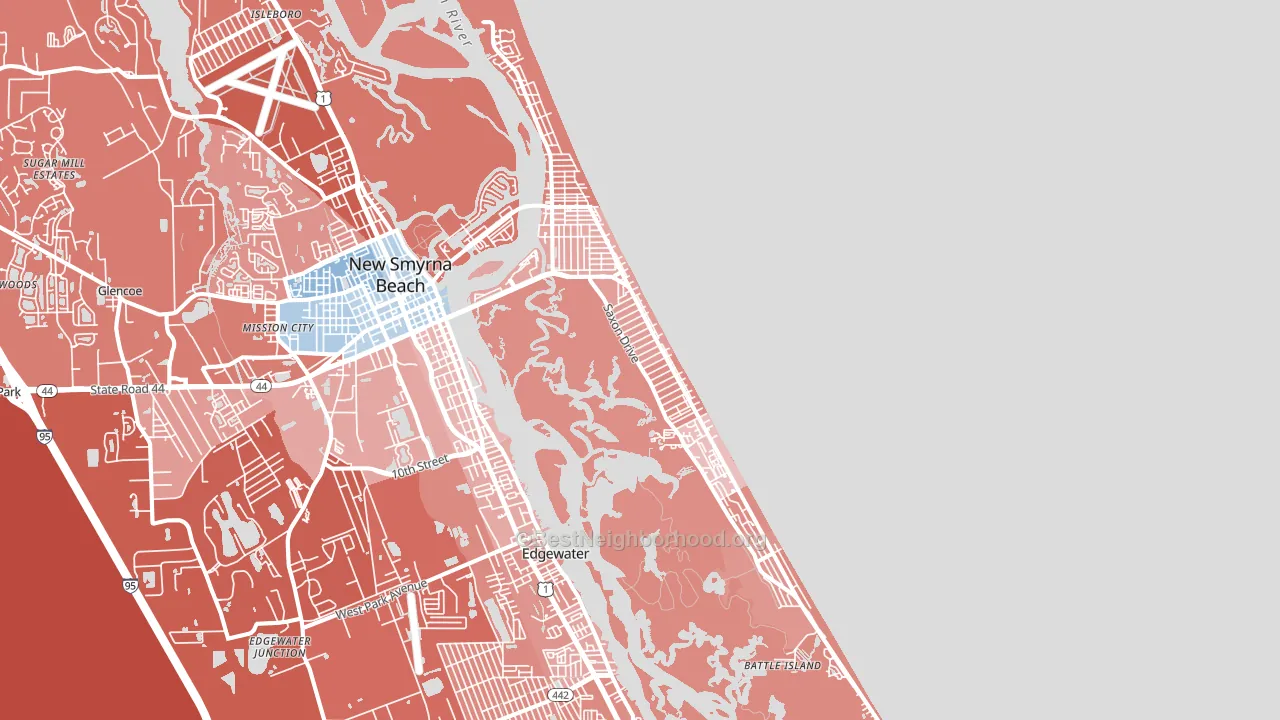 32169, FL block-group political-lean map