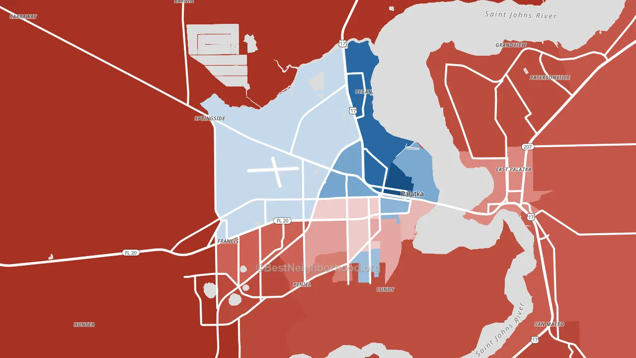 32177, FL block-group political-lean map