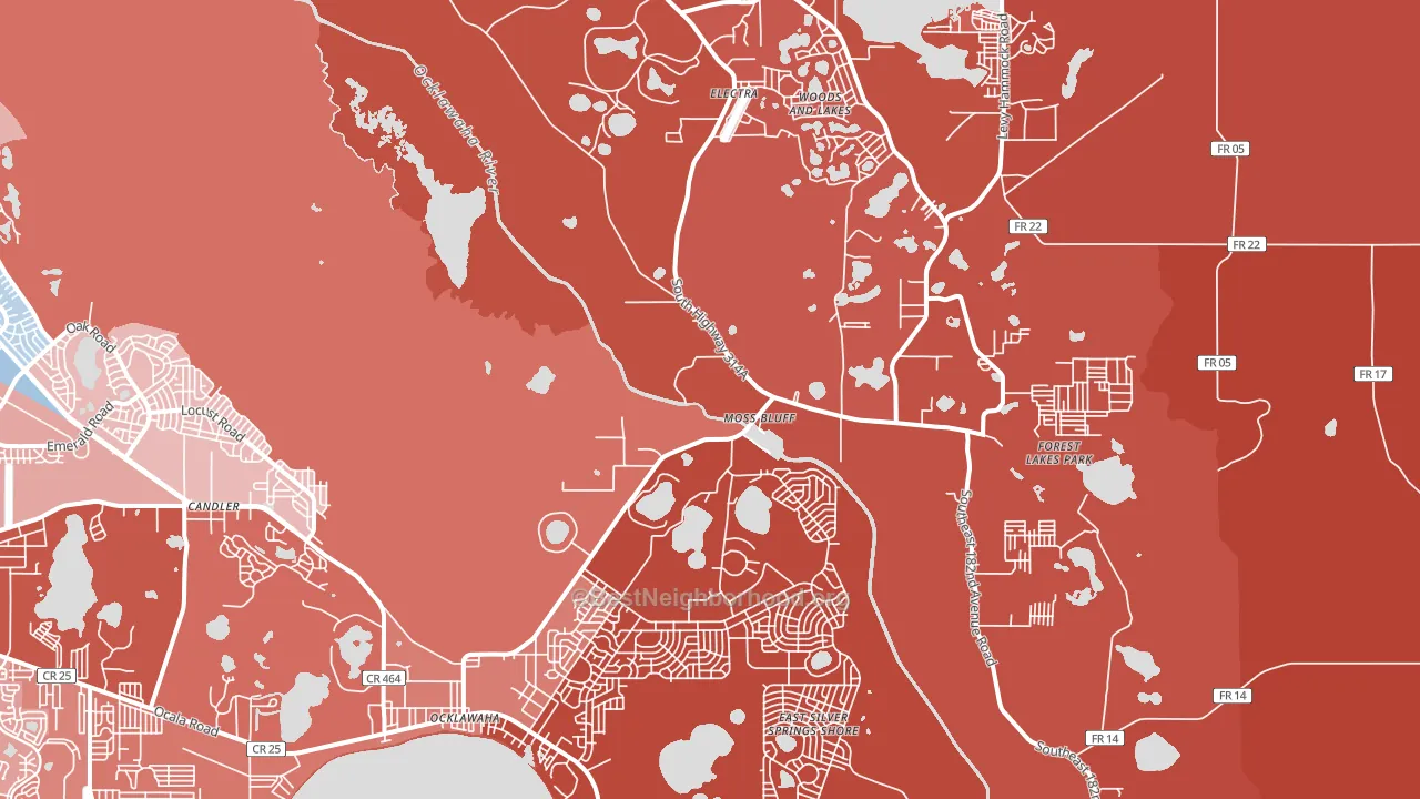 32179, FL block-group political-lean map
