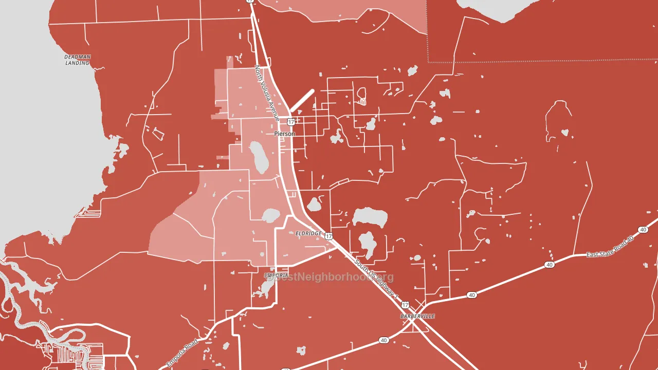 32180, FL block-group political-lean map