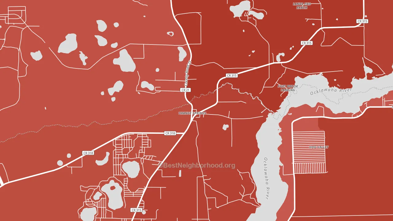 32182, FL block-group political-lean map