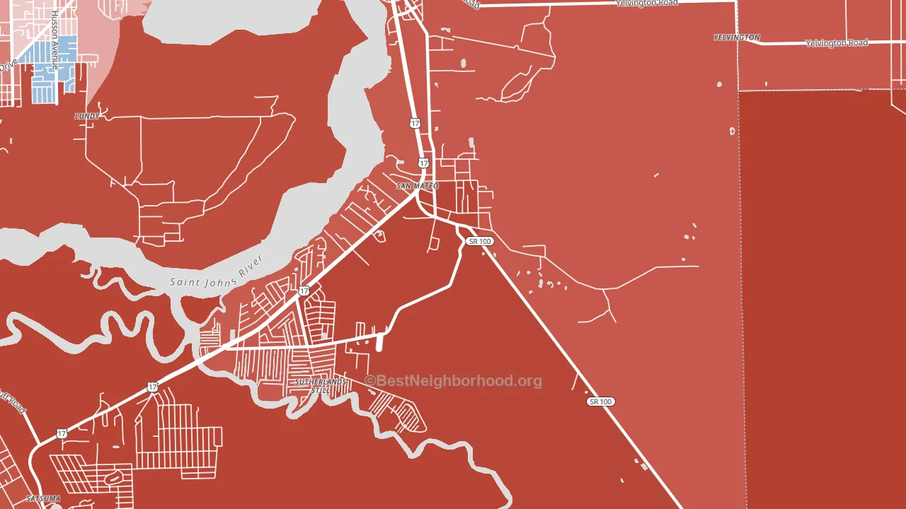32187, FL block-group political-lean map