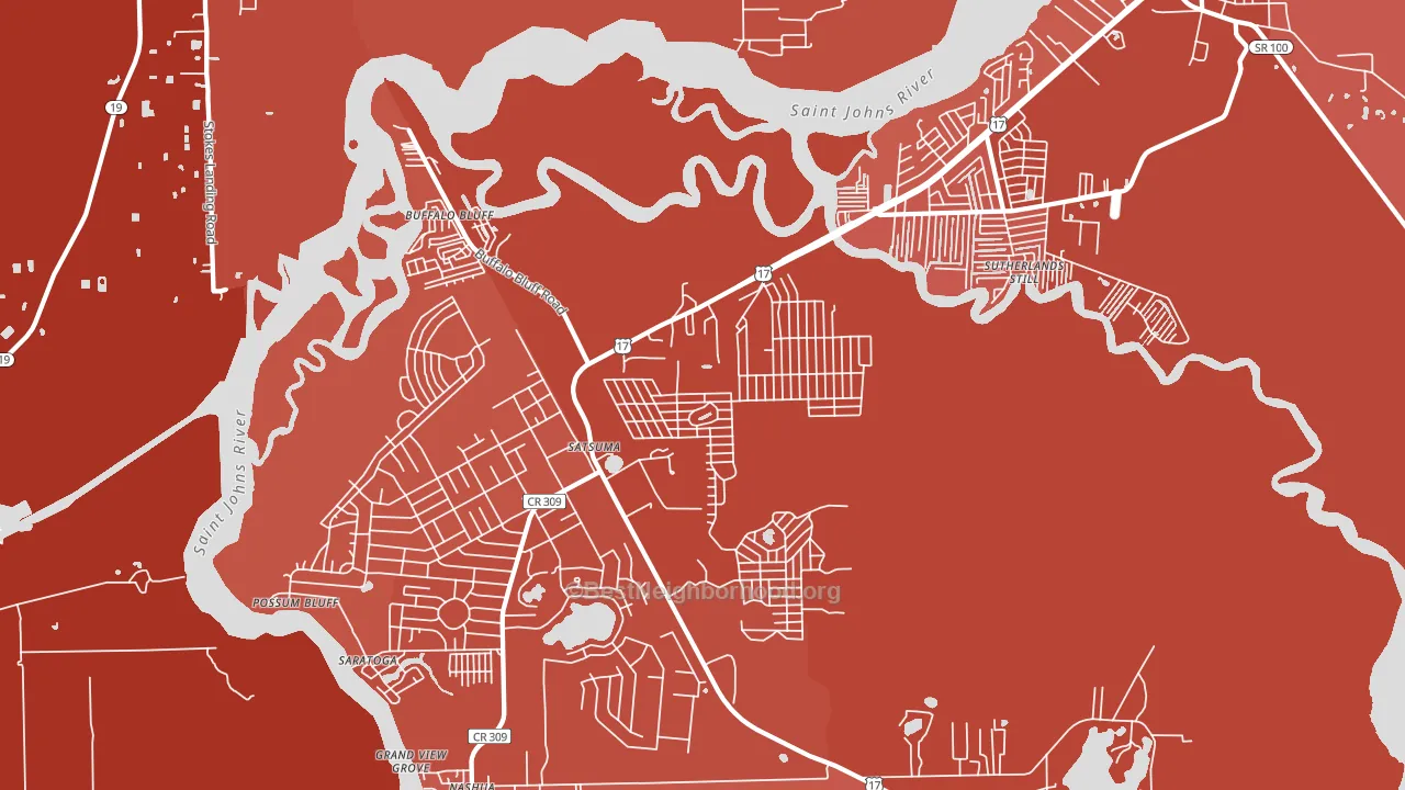 32189, FL block-group political-lean map