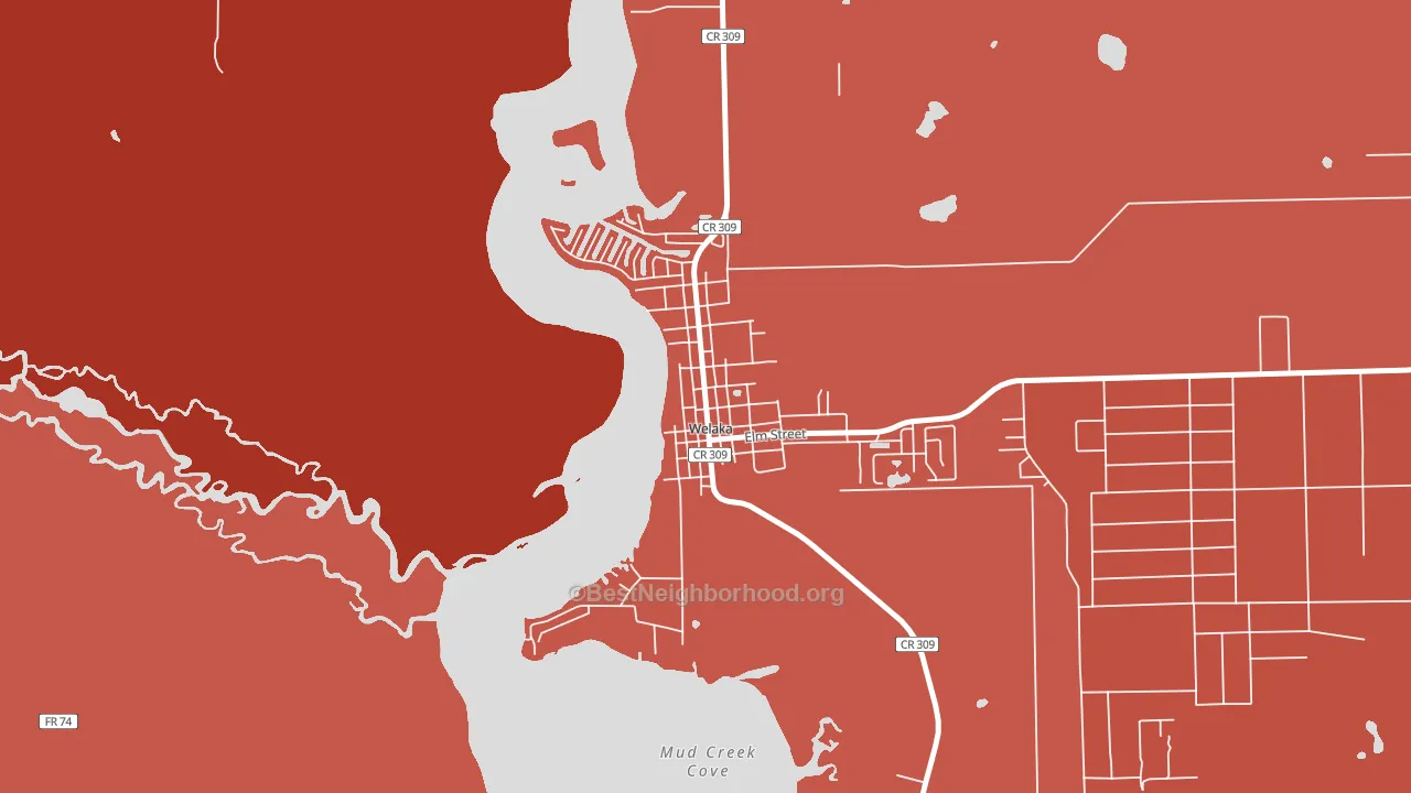 32193, FL block-group political-lean map
