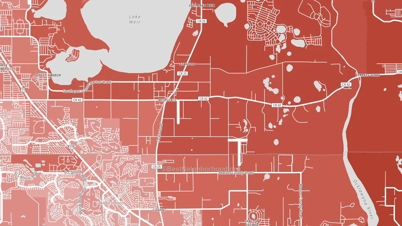 32195, FL block-group political-lean map