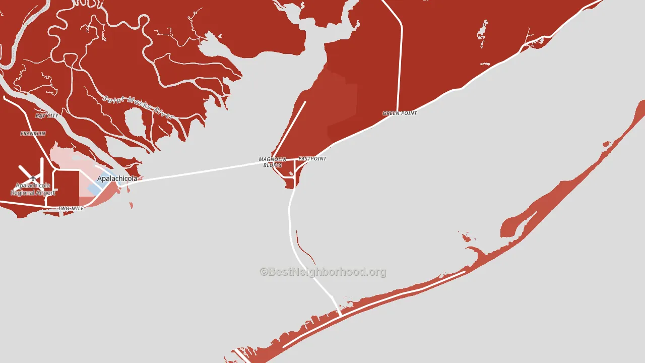 32328, FL block-group political-lean map