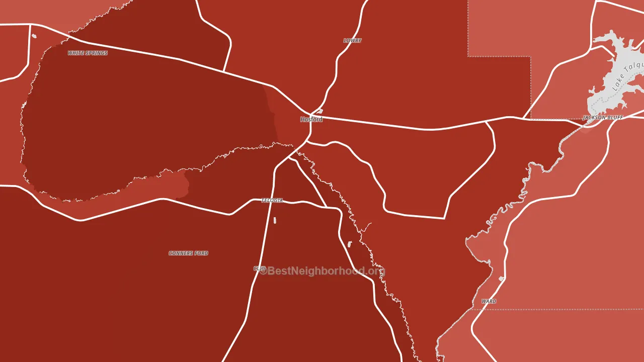 32334, FL block-group political-lean map