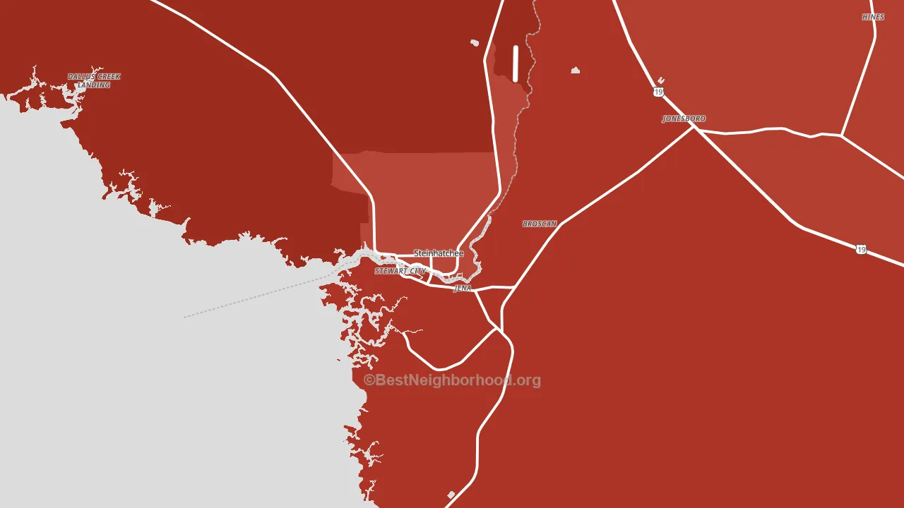 32359, FL block-group political-lean map