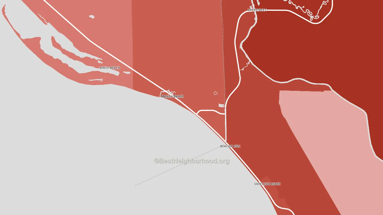 32410, FL block-group political-lean map