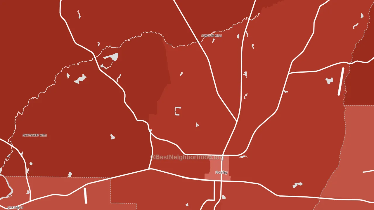 32425, FL block-group political-lean map