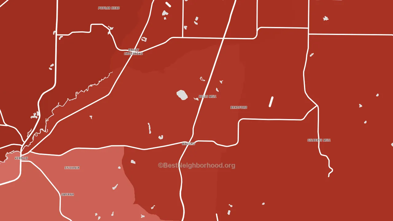 32428, FL block-group political-lean map