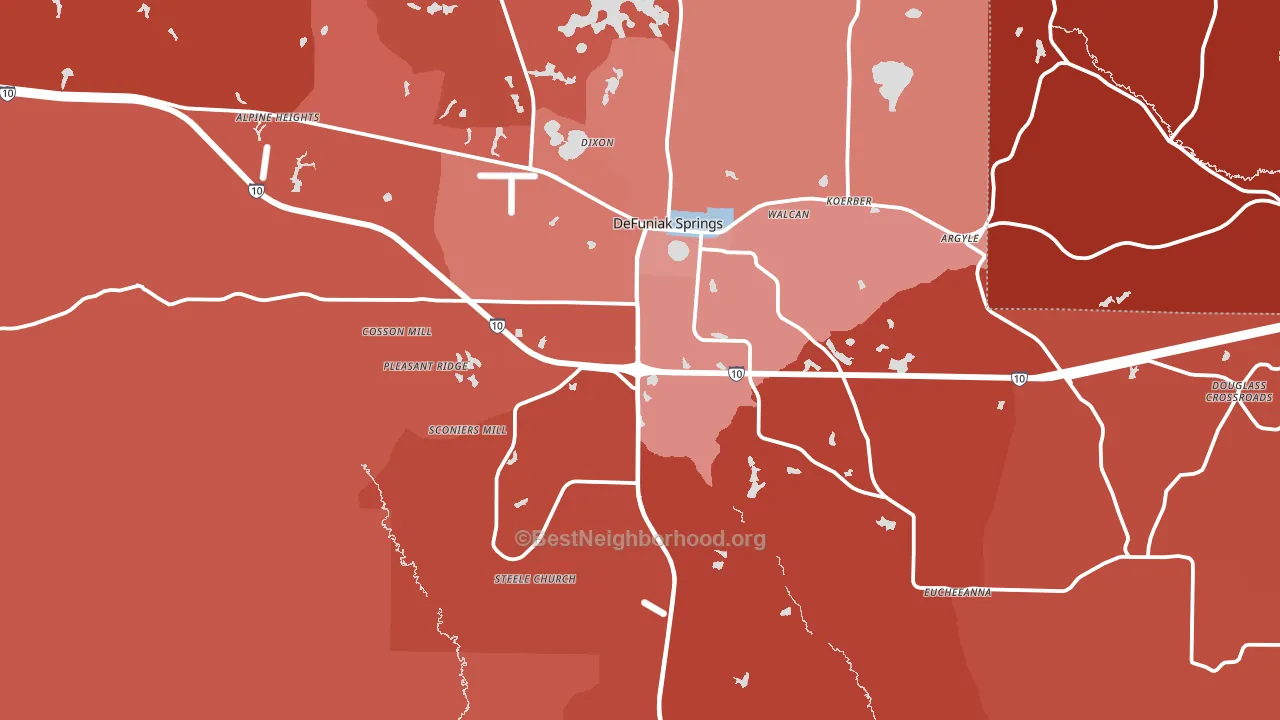 32435, FL block-group political-lean map