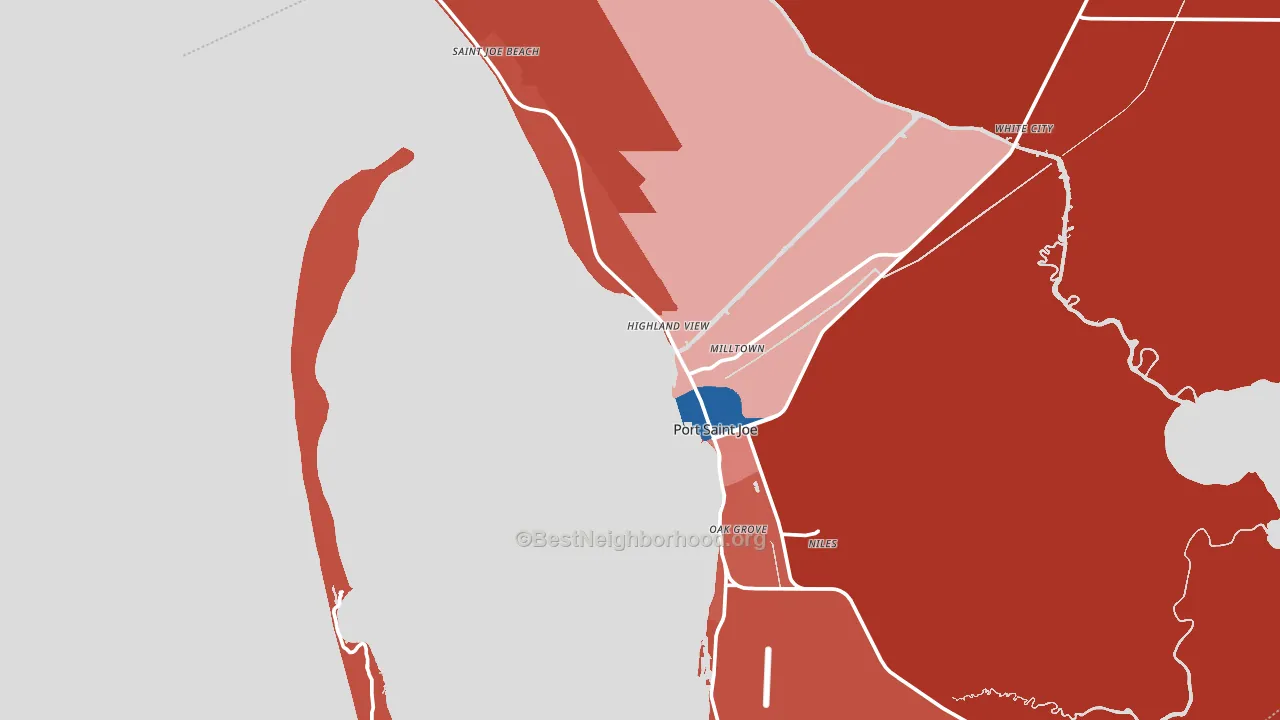 32456, FL block-group political-lean map