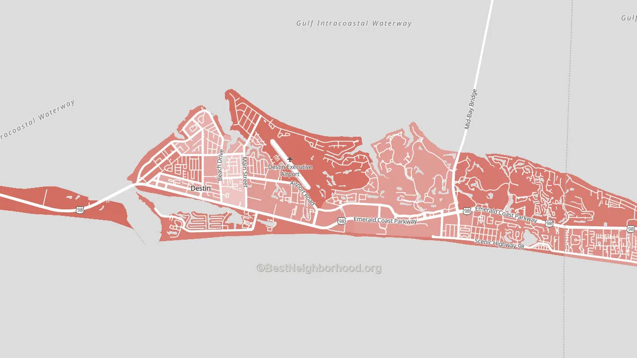 32541, FL block-group political-lean map