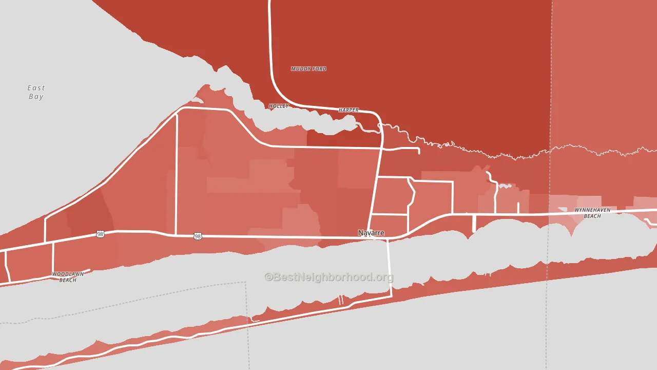 32566, FL block-group political-lean map