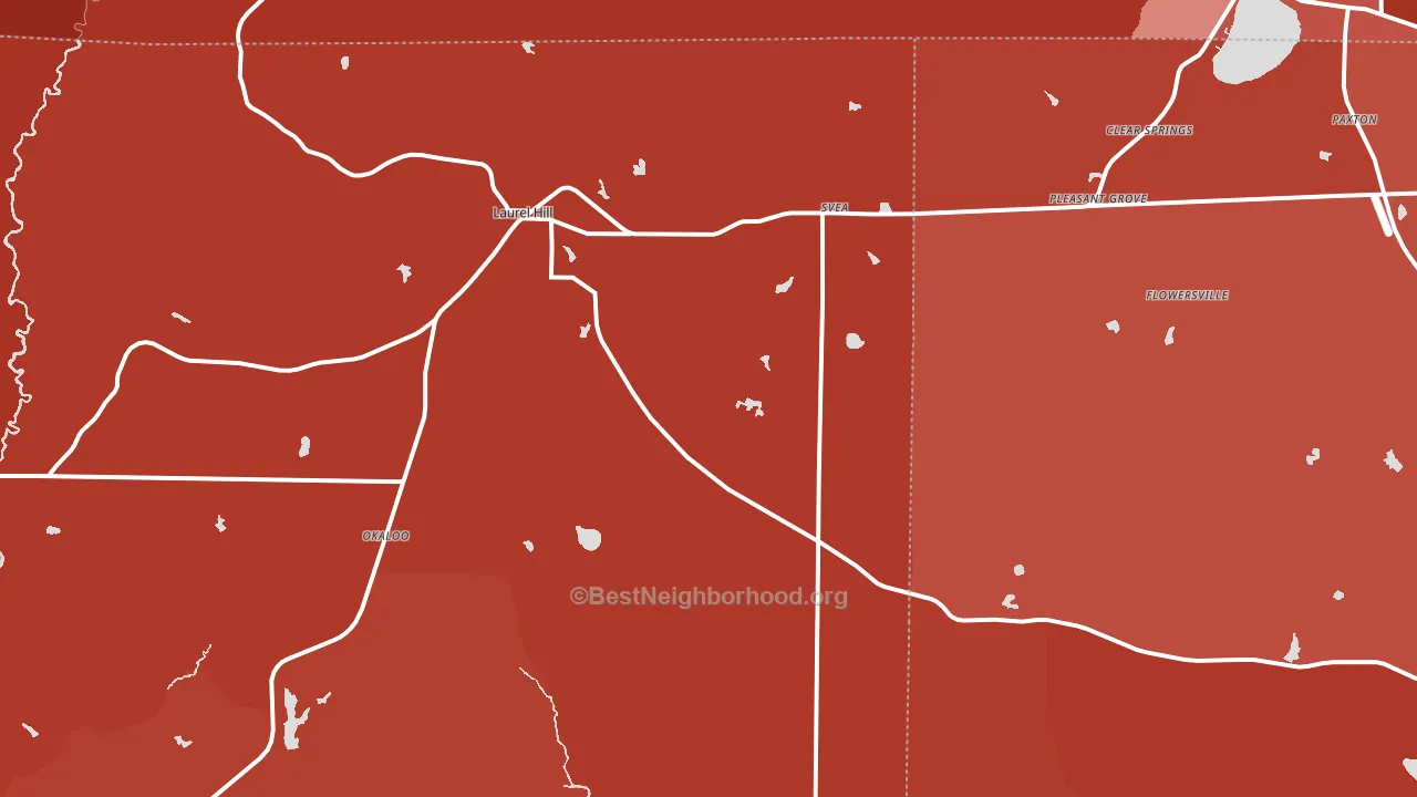 32567, FL block-group political-lean map