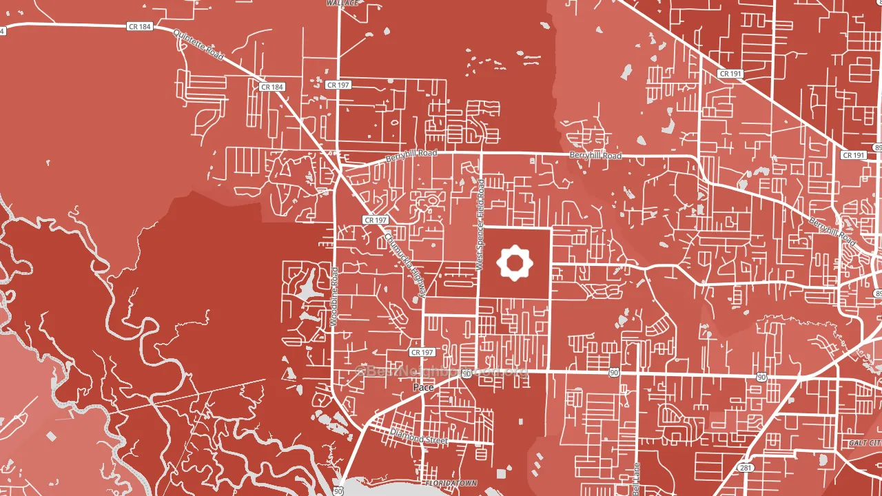 32571, FL block-group political-lean map