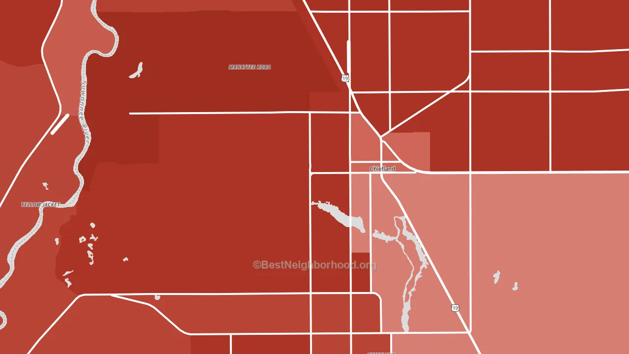 32626, FL block-group political-lean map