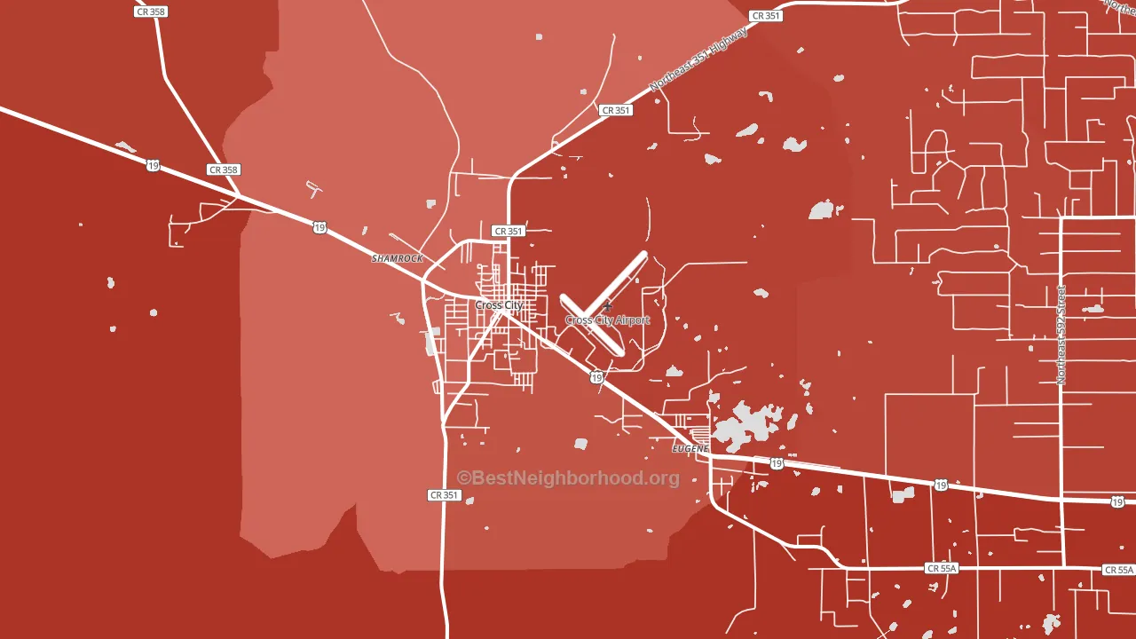 32628, FL block-group political-lean map