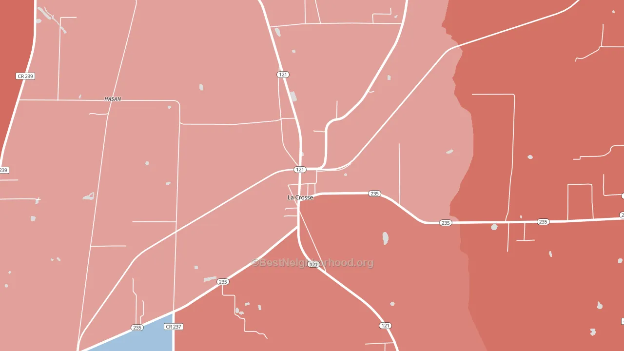 32658, FL block-group political-lean map