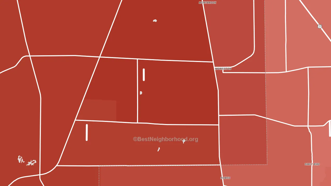 32668, FL block-group political-lean map