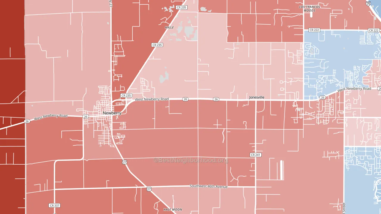 32669, FL block-group political-lean map