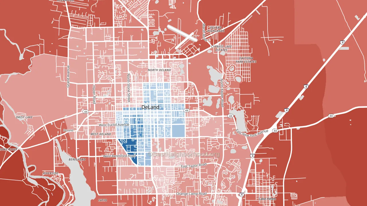 32724, FL block-group political-lean map
