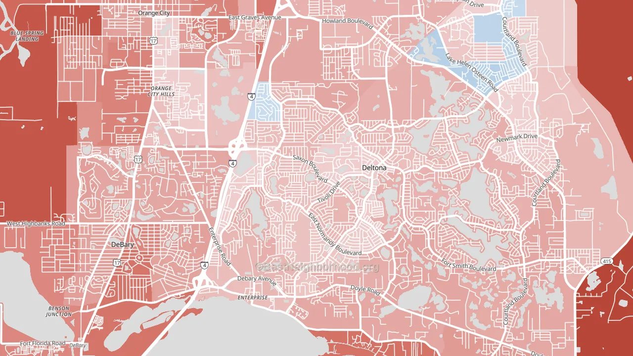 32725, FL block-group political-lean map