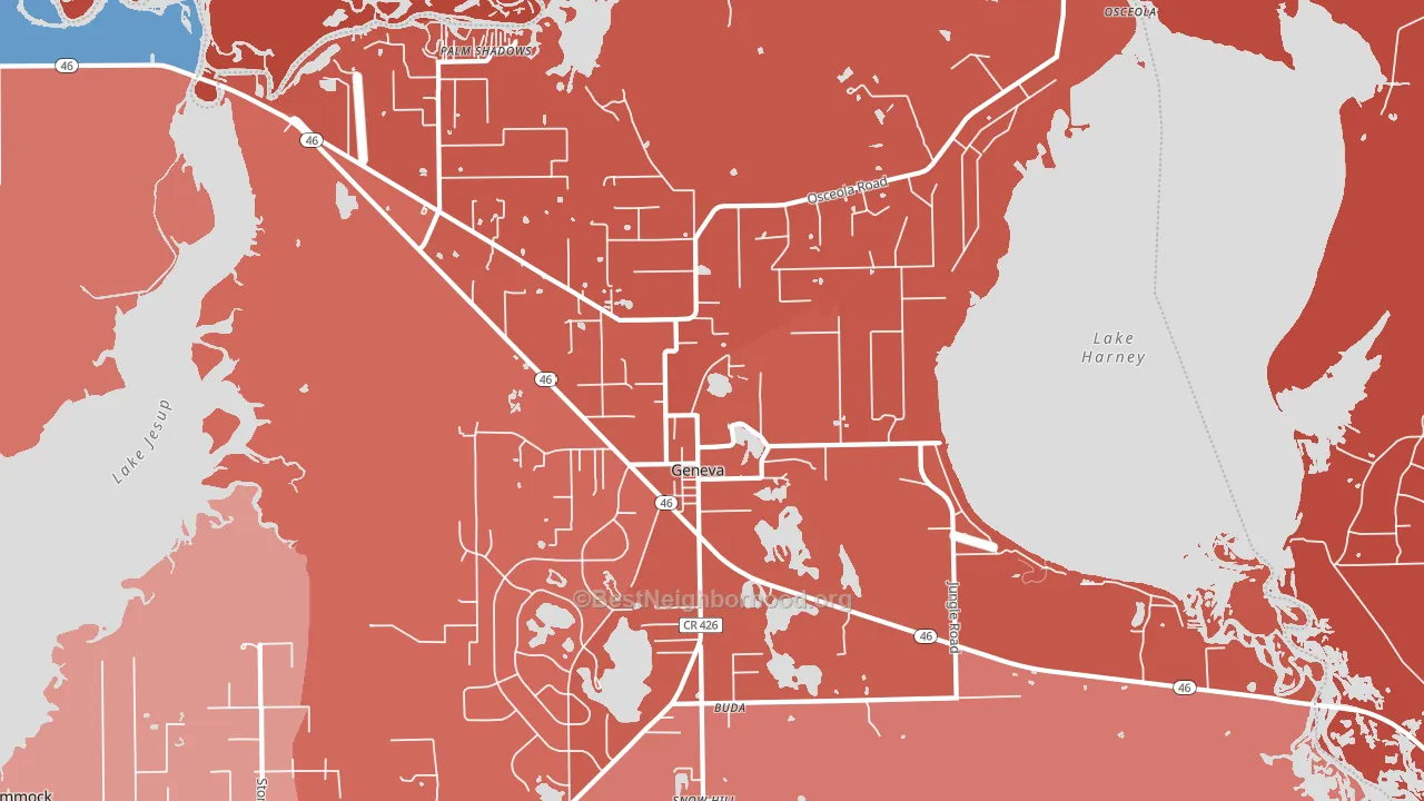 32732, FL block-group political-lean map