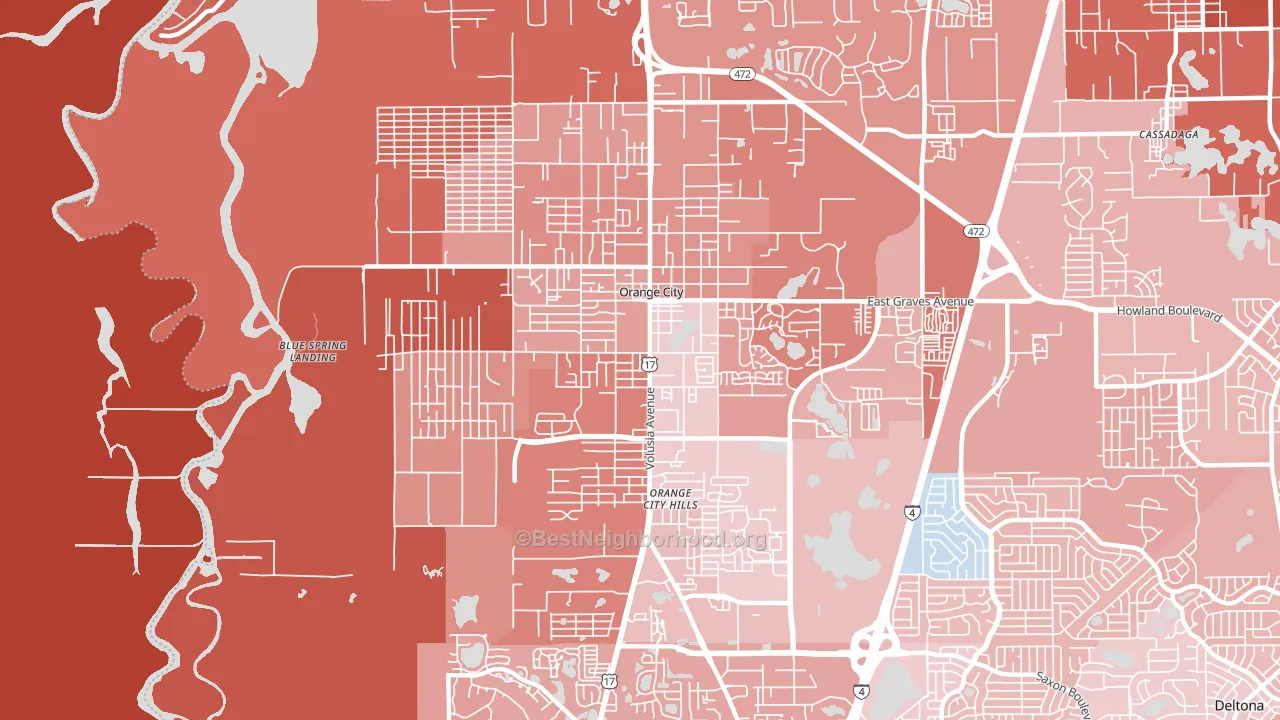 32763, FL block-group political-lean map