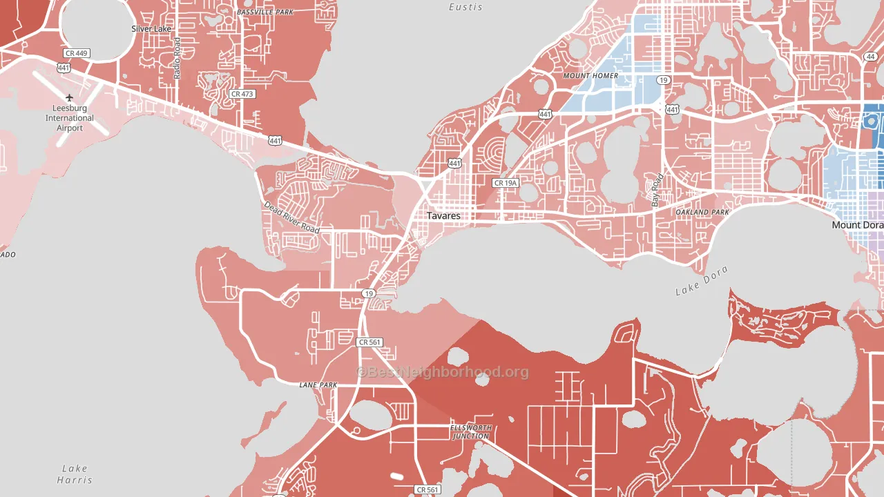 32778, FL block-group political-lean map