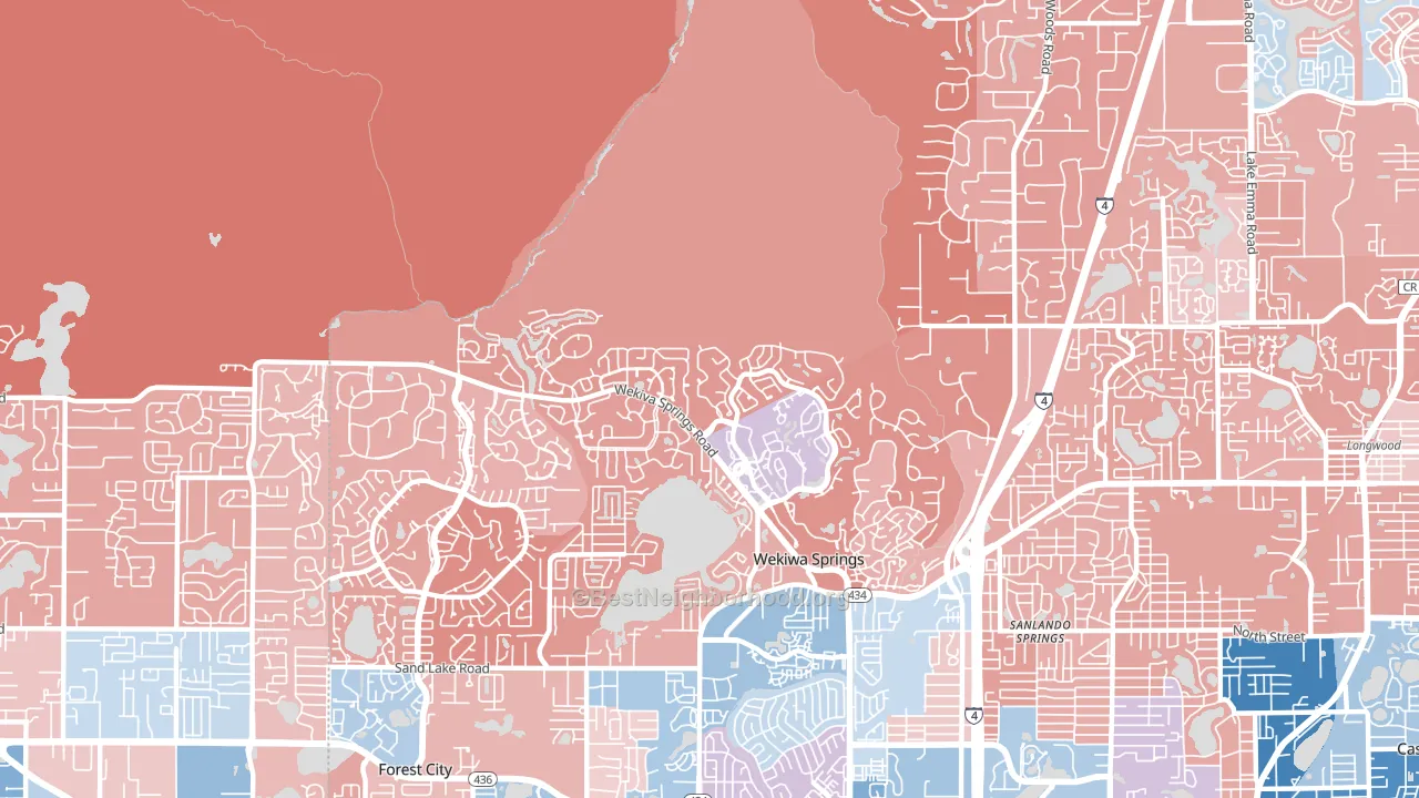 32779, FL block-group political-lean map