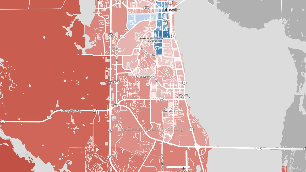 32780, FL block-group political-lean map