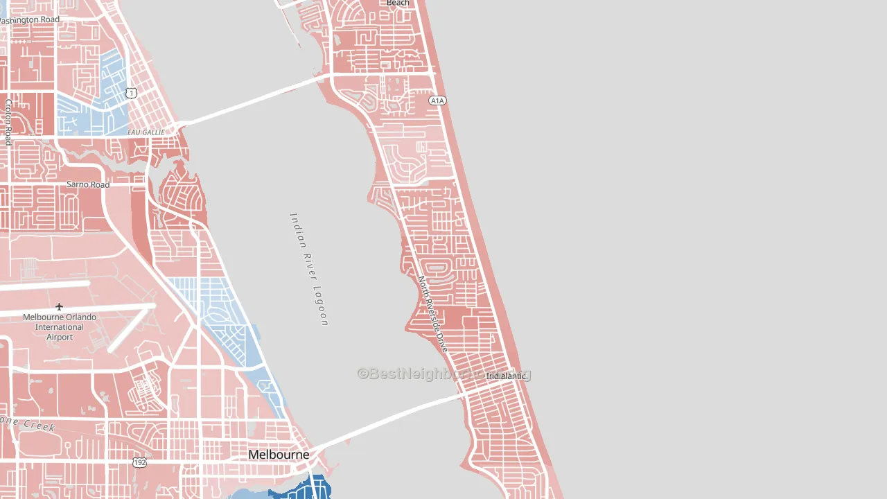 32903, FL block-group political-lean map