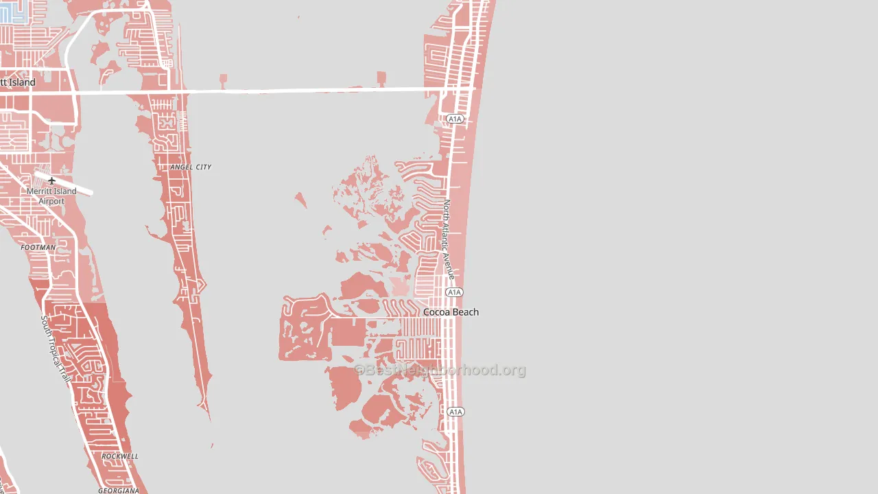 32931, FL block-group political-lean map