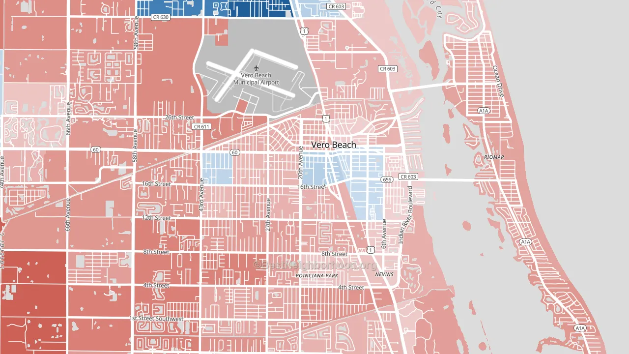 32960, FL block-group political-lean map