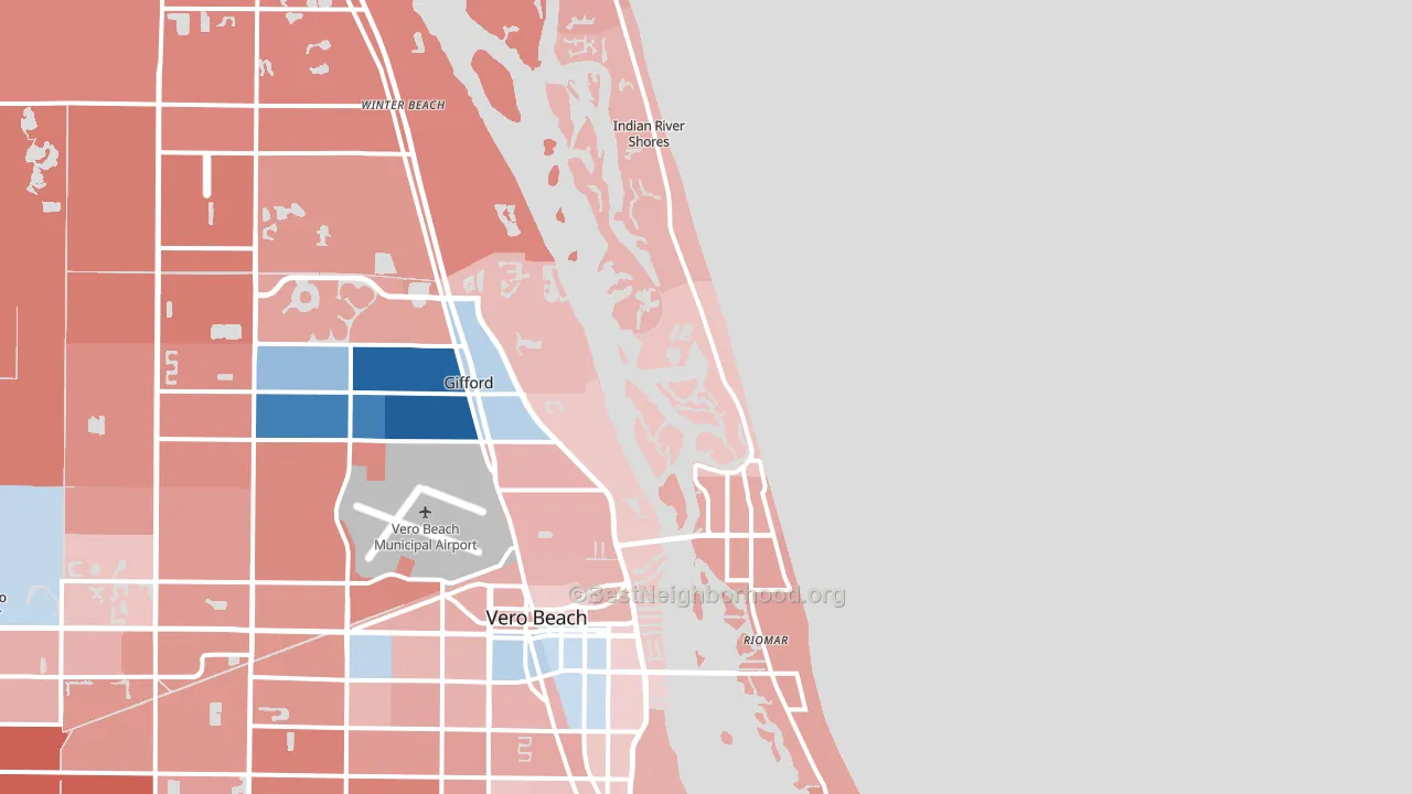 32963, FL block-group political-lean map