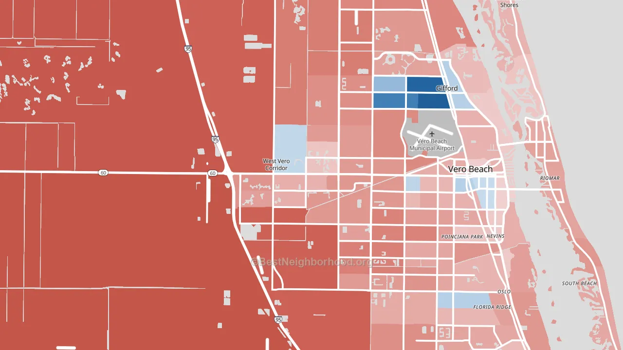 32966, FL block-group political-lean map