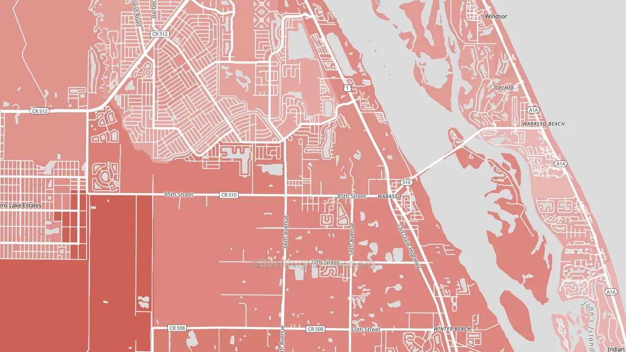 32970, FL block-group political-lean map