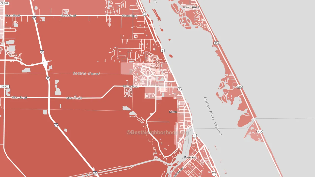 32976, FL block-group political-lean map