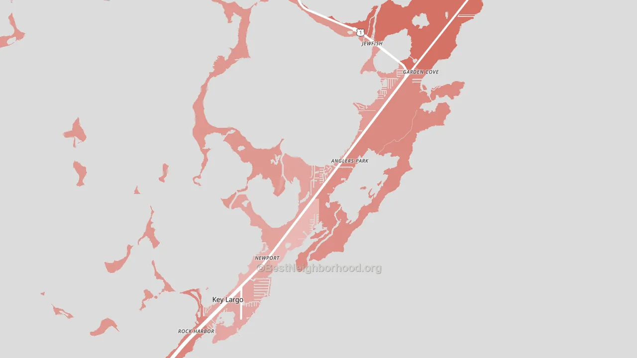 33037, FL block-group political-lean map