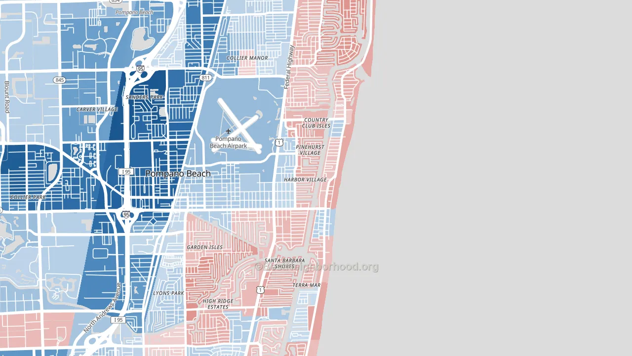 33062, FL block-group political-lean map