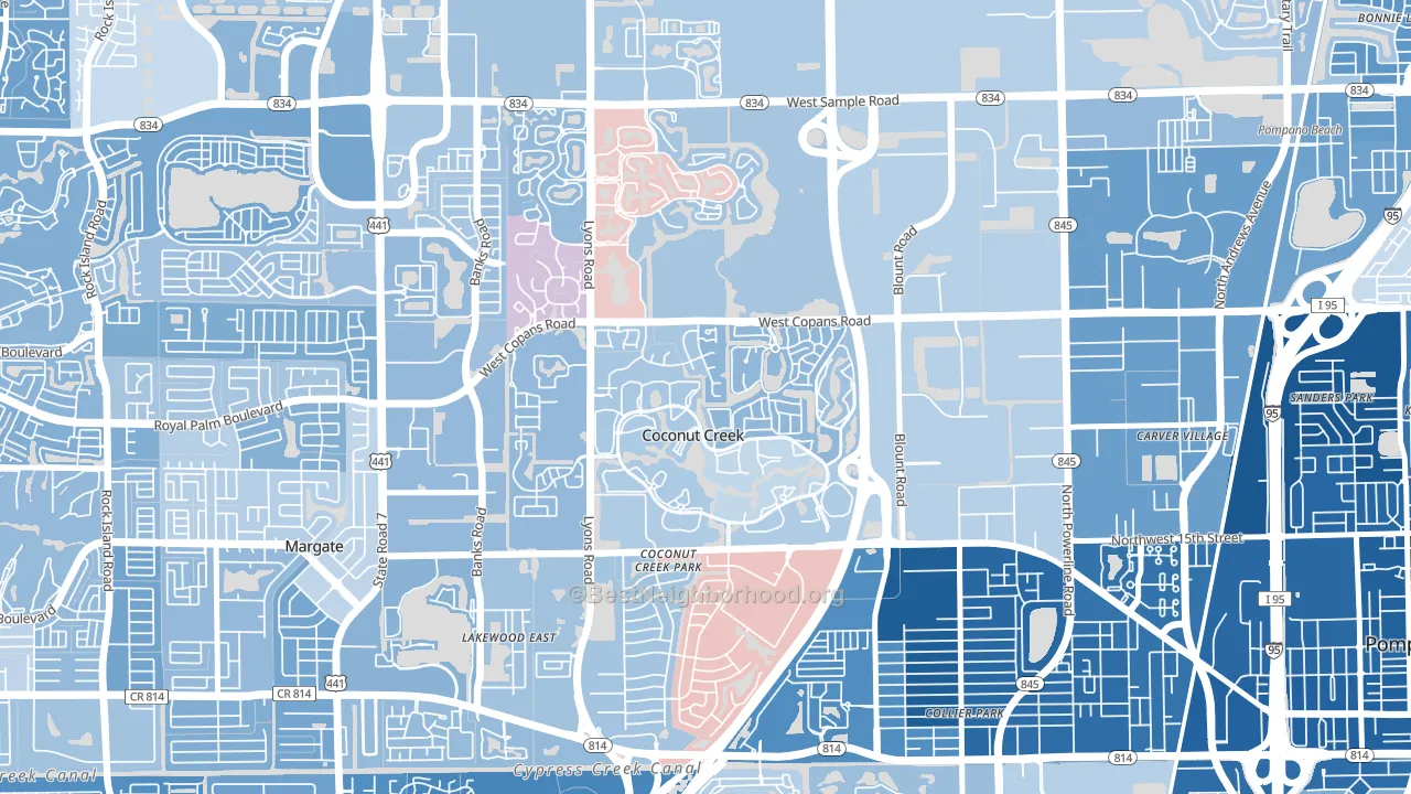 33066, FL block-group political-lean map