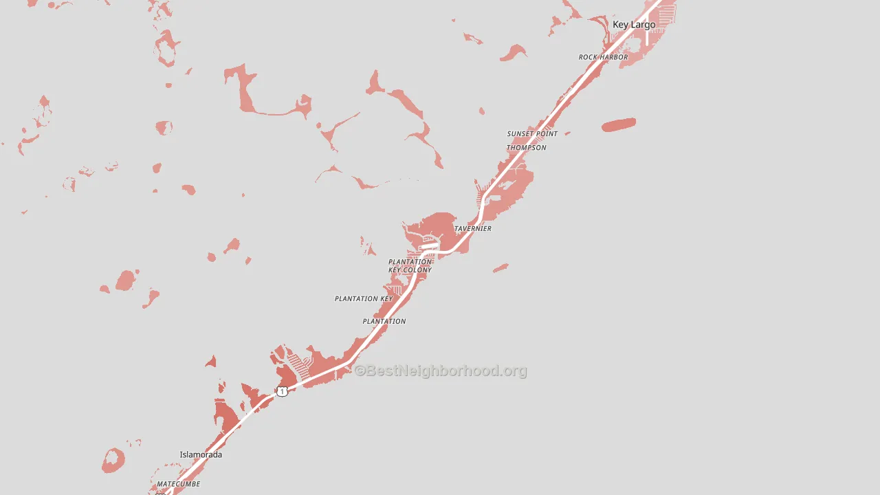 33070, FL block-group political-lean map